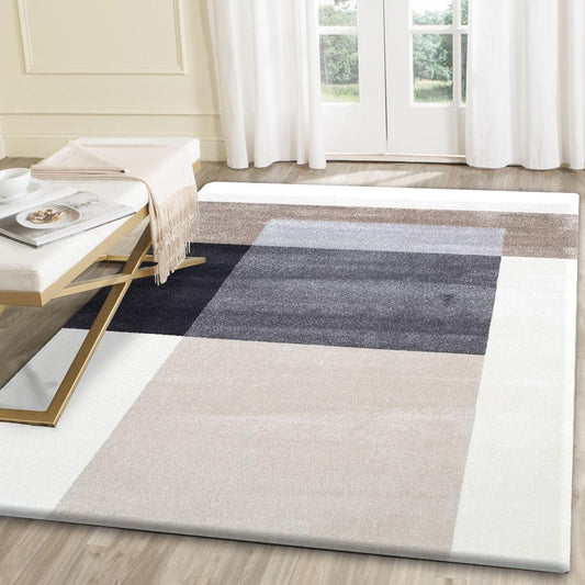Matisse Grey and Beige Cubism Rug - /products/morisot-grey-beige-cubism-rug