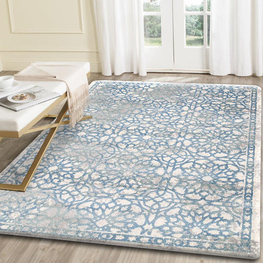 Matisse Blue Demask Rug - /products/morisot-blue-demask-rug