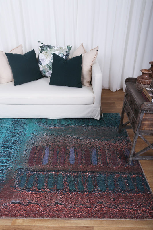 Borii By Saretta Machine Washable Rug - /products/aboriginal-art-by-saretta-borii-washable-rug