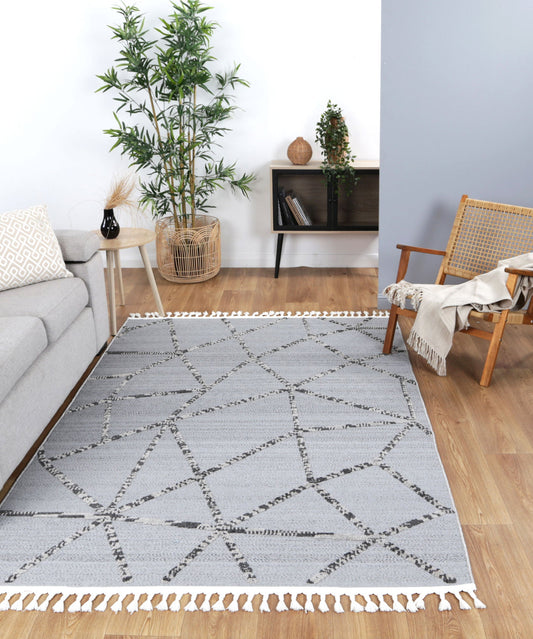 Ares Sparta Geomteric Grey and Ash Rug - /products/ares-sparta-geomteric-grey-and-ash-rug