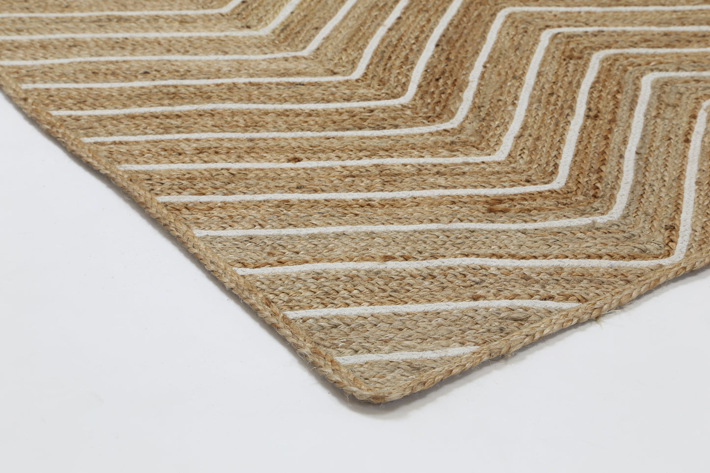 Artwell Beige Chevron Rug