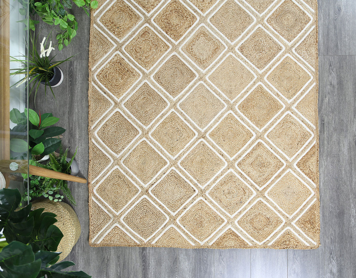Artwell Beige Parquetry Rug