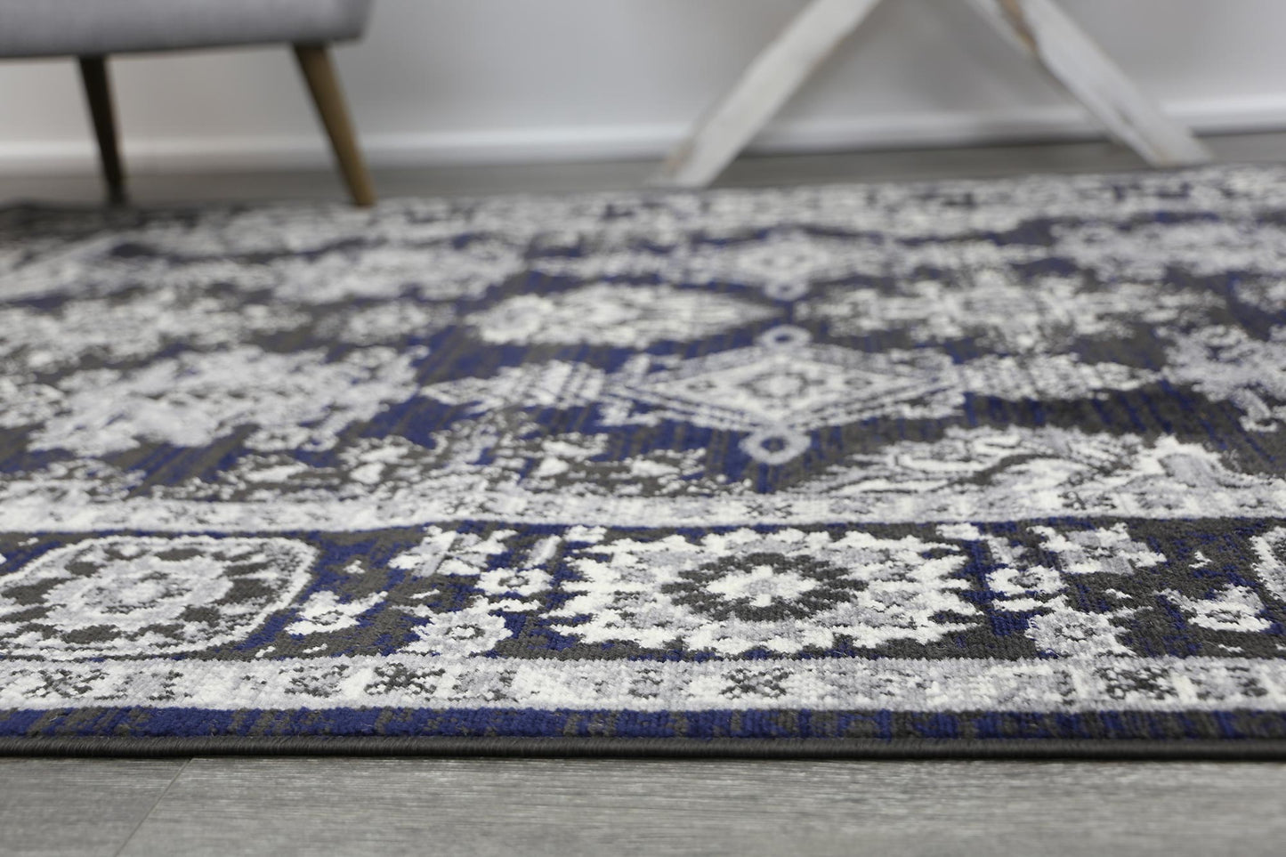 Ariana Ziegler Navy Grey Rug
