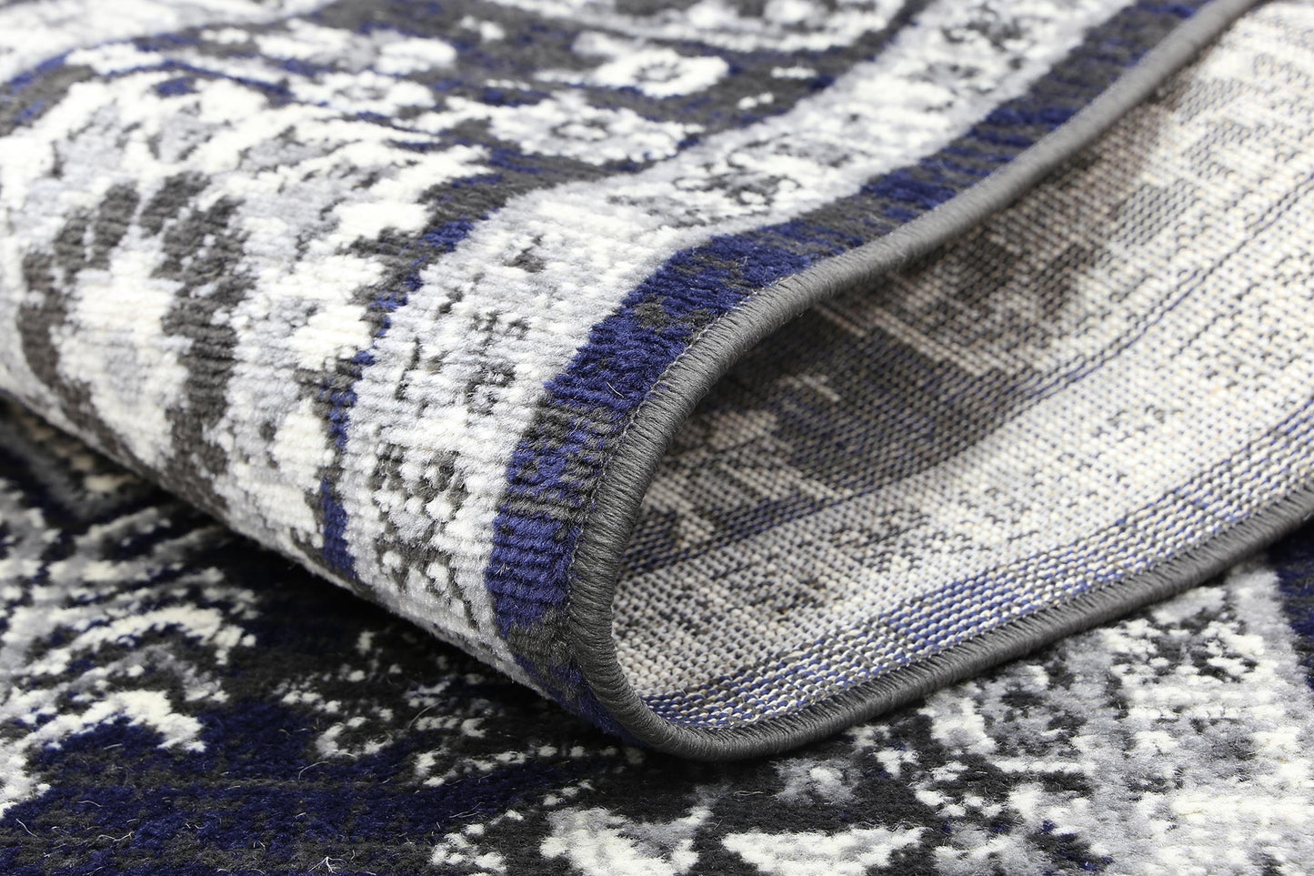 Ariana Ziegler Navy Grey Rug