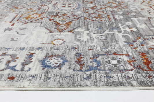 Bohemian Paradise Medalion Grey Multi Rug - /products/bohemian-paradise-medalion-grey-multi-rug