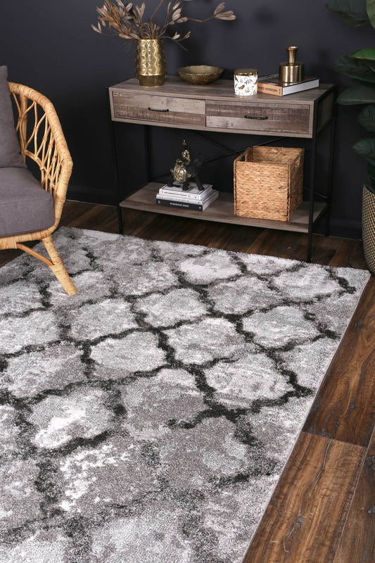 Century Valerius Grey Plush Rug - /products/cent09