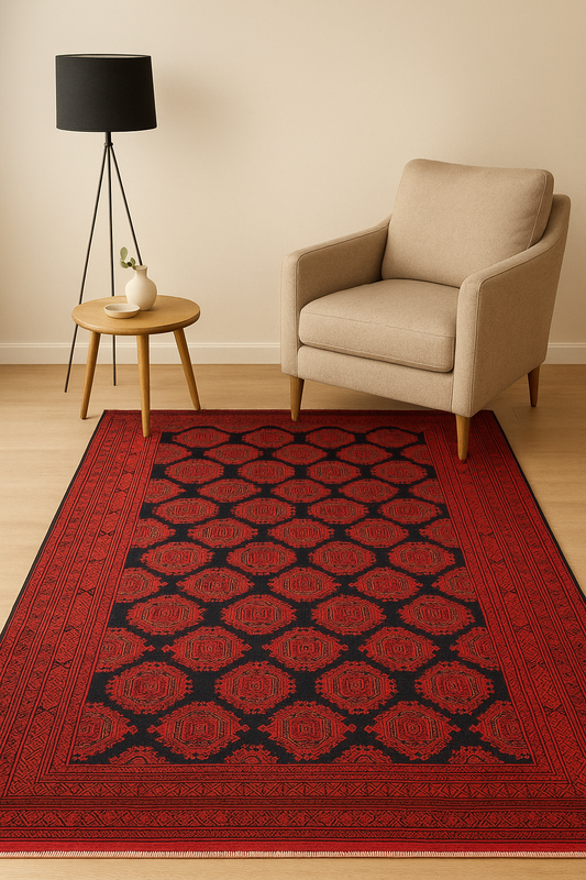 Handmade Persian Rugs All Over Repeated Medallion Design 200 x 300 cm - /products/handmade-persian-rugs-medallion-design-200x300-cm