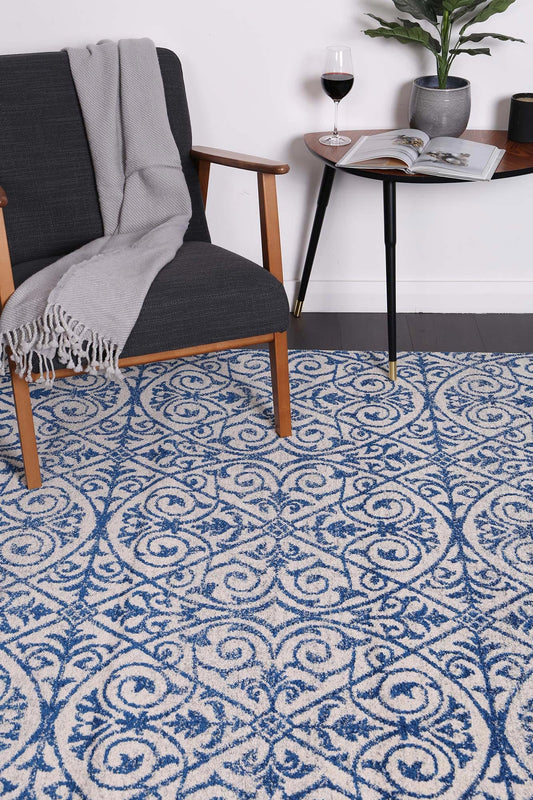 Delicate Katherine Blue & Ivory Rug - /products/delicate-katherine-blue-ivory-rug