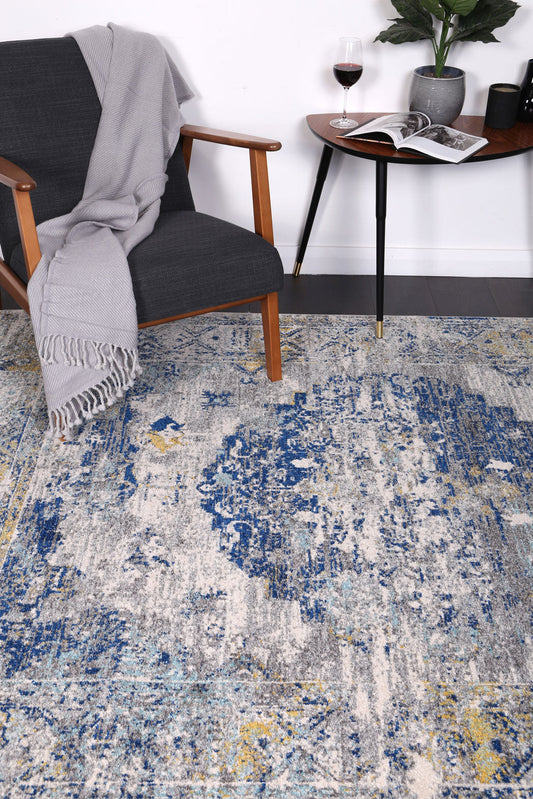 Delicate Faded Blue and Yellow Rug - /products/delicate-deli2