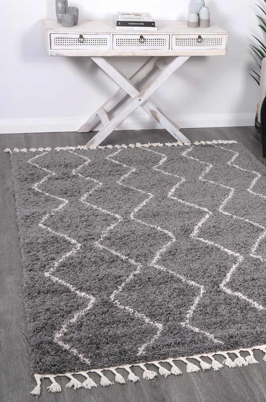 Kasbah Levi Tribal Grey Rug - /products/kasbah-levi-tribal-grey-rug