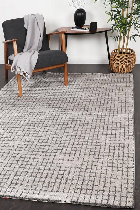 Legend Bacchus Geometric Grey Rug - /products/lege04-grey