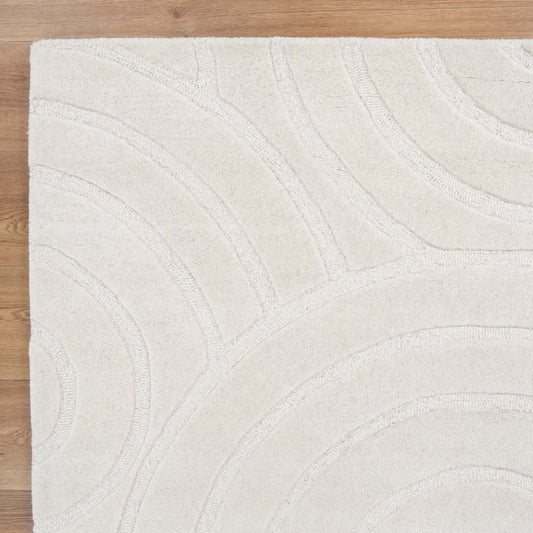 Les Nomades Ellipse Cream Wool Rug - /products/les-nomades-ellipse-cream-wool-rug
