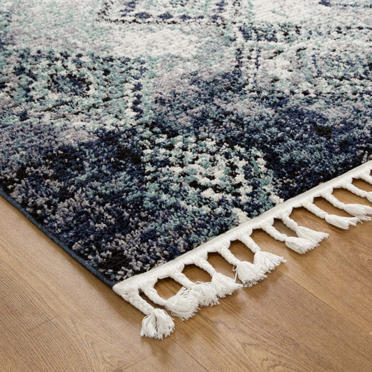 Mansour Incan Blue Geometric Rug - /products/mansour-mans02-blue