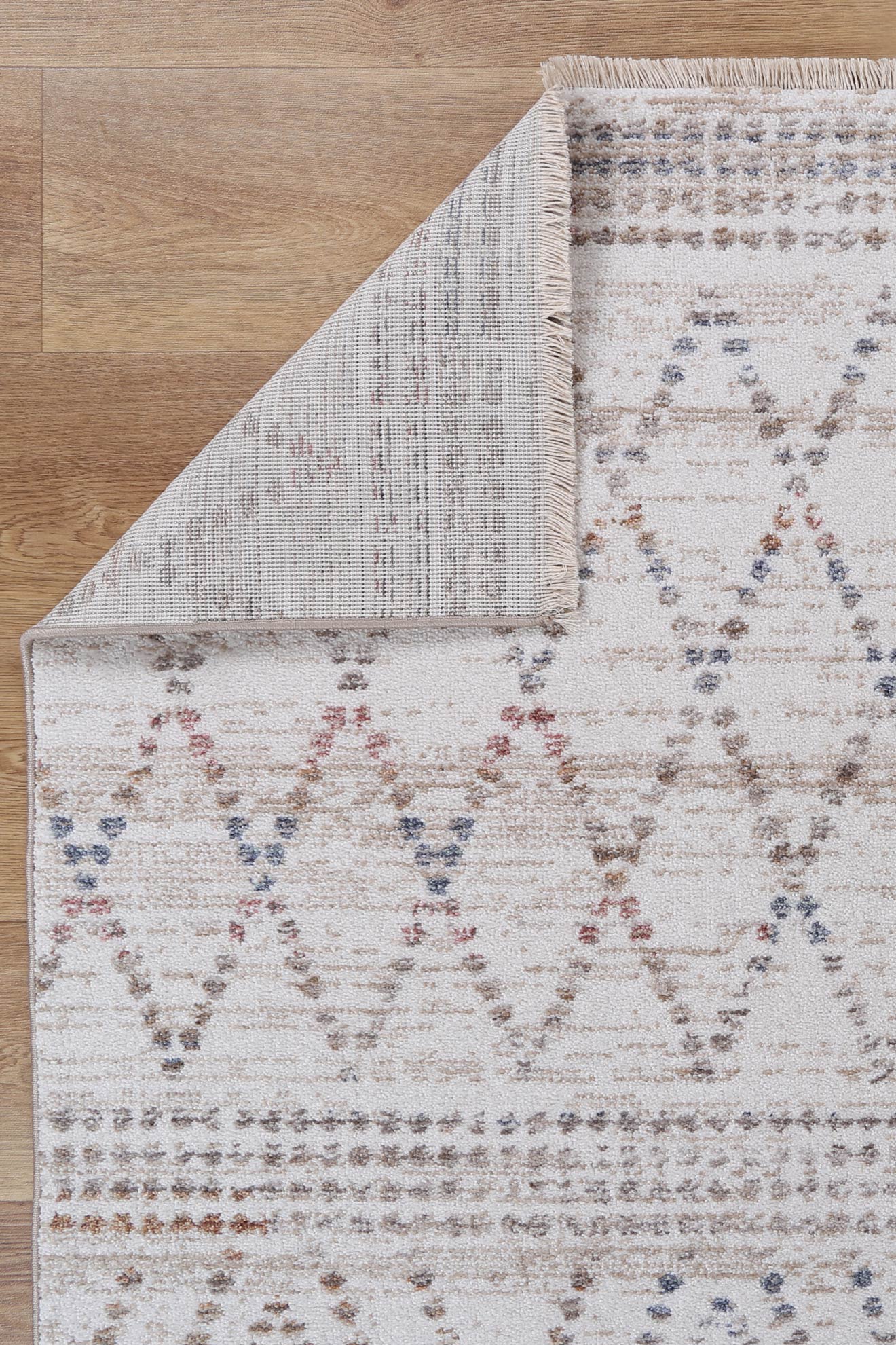 Melbourne Tabriz Beige Geometric Soft Rug