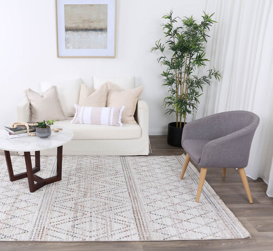 Melbourne Tabriz Beige Geometric Soft Rug - /products/melbourne-tabriz-beige-geometric-soft-rug
