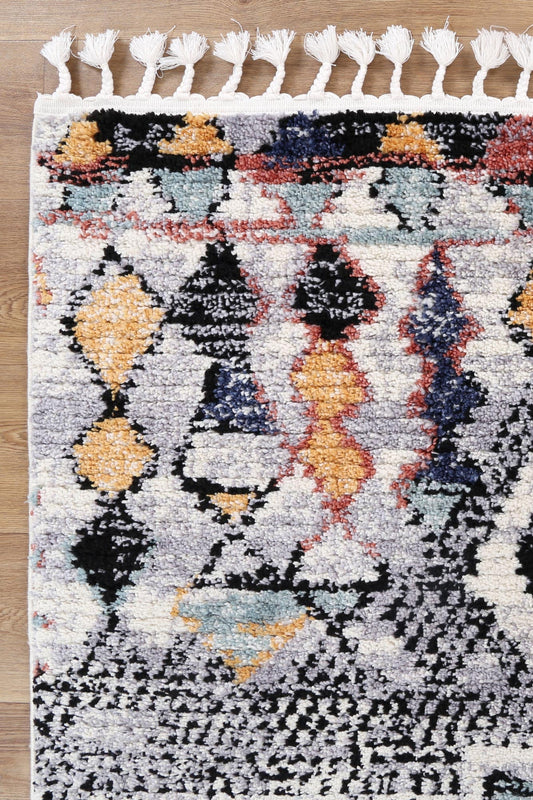 Moda Leslie Multi Tribal Rug - /products/moda-y805a-l-grey-anthrasite