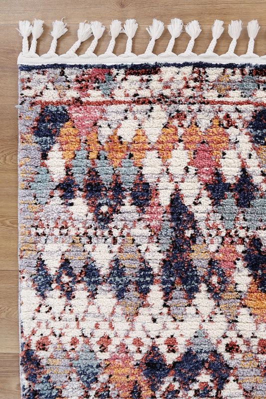 Moda Colleen Multi Tribal Rug - /products/moda-y871a-white-navy