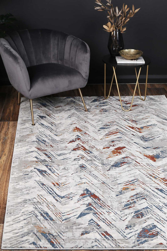 Porto Oskar Grey & Multi Geometric Rug - /products/porto-port12-d797a