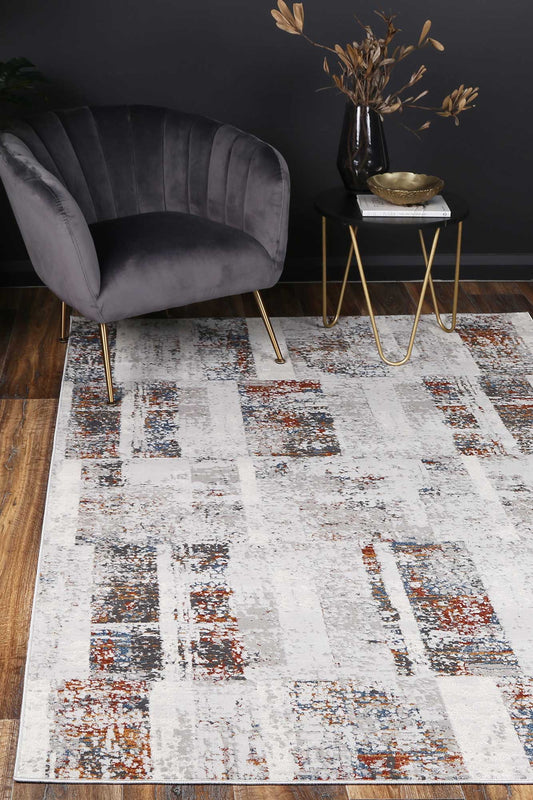 Porto Herman Grey & Multi Abstract Rug - /products/porto-port13-d786a