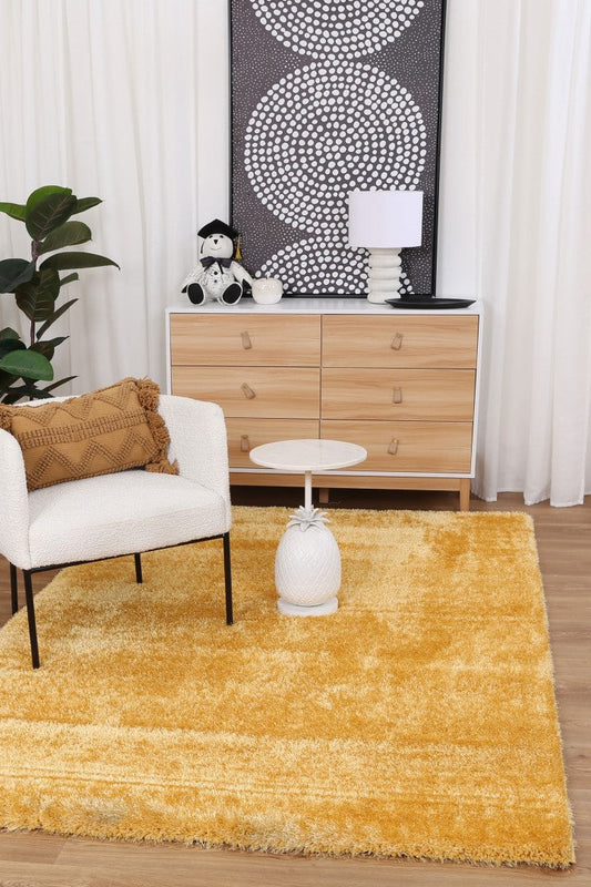 Perth Soft Shag Mustard Rug - /products/perth-soft-shag-mustard
