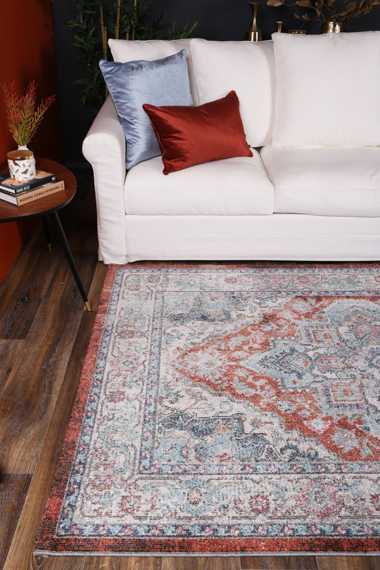 Salsa Seo Terracotta & Ivory Transitional Rug - /products/salsa-seo-terracotta-ivory-transitional-rug