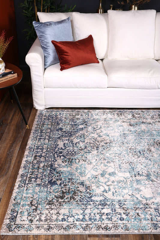 Salsa Adrianita Ivory & Blue Transitional Rug - /products/salsa-adrianita-ivory-blue-transitional-rug