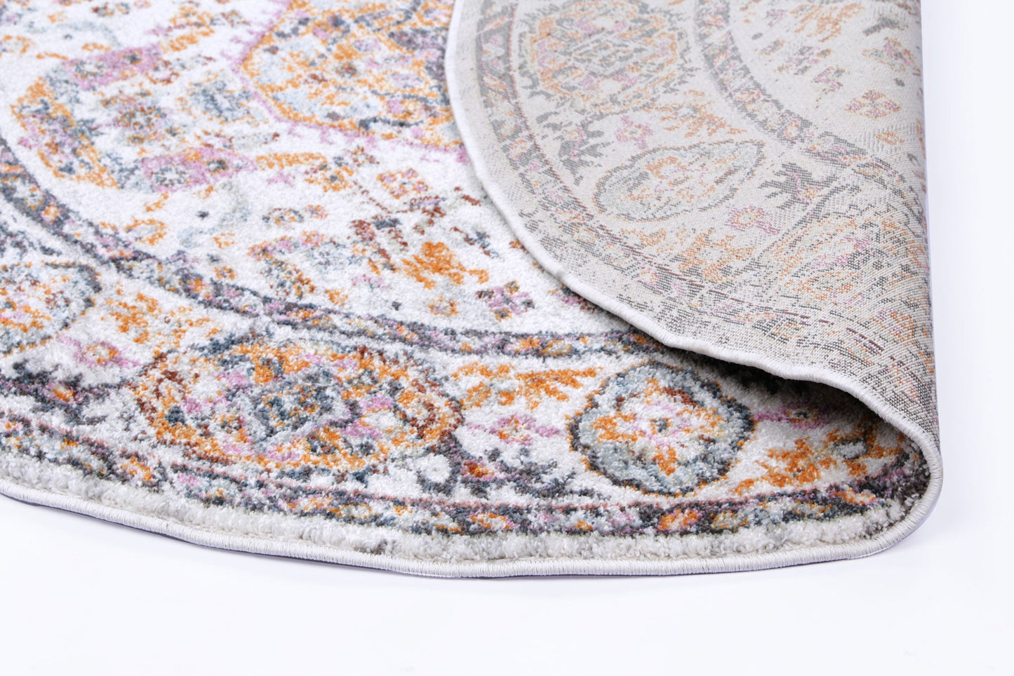 Saint Medallion Rustic Round Rug