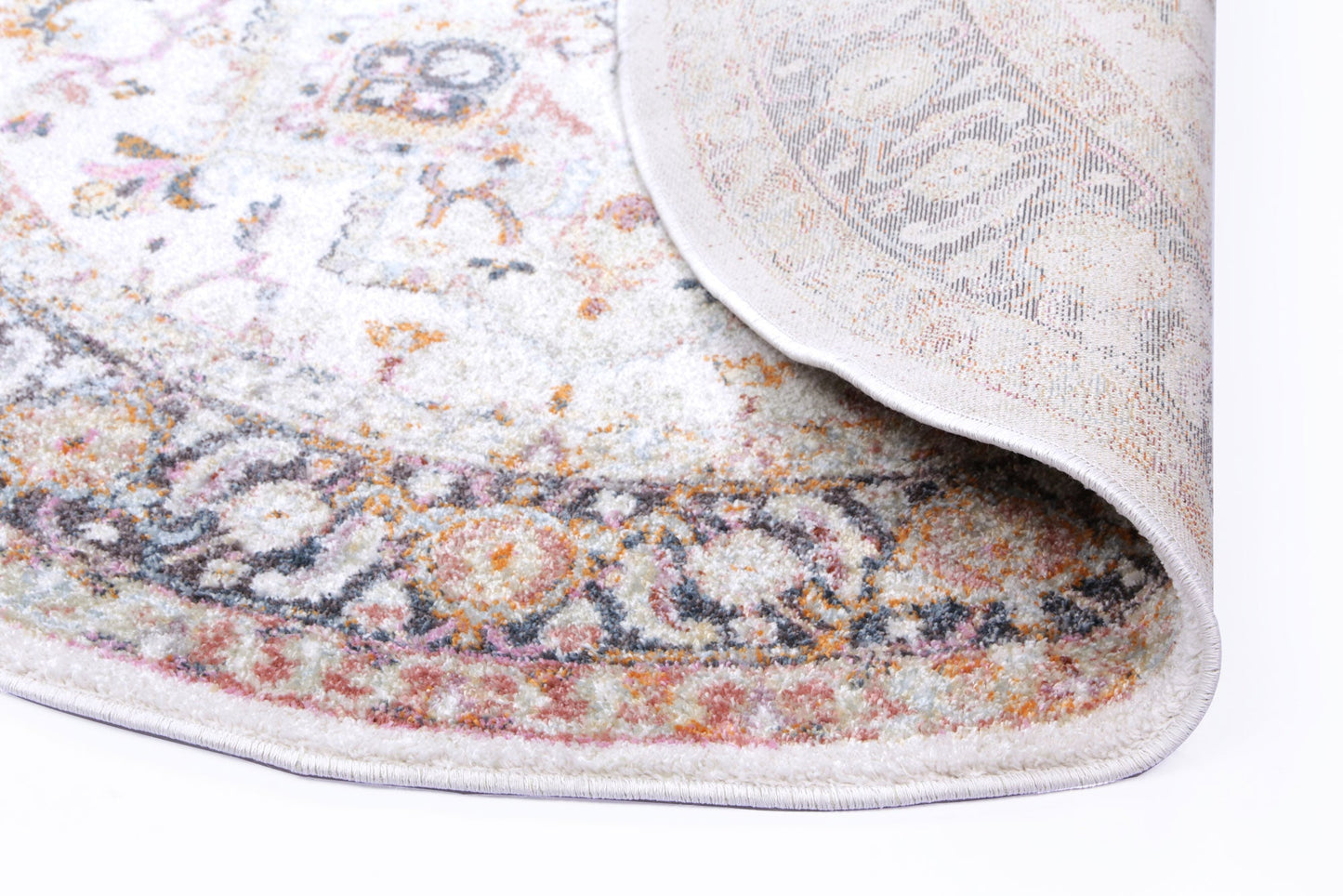 Saint Morelia Vintage Cream Round Rug