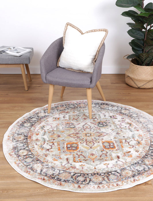 Saint Morelia Vintage Cream Round Rug - /products/saint-vintage-cream-round-rug