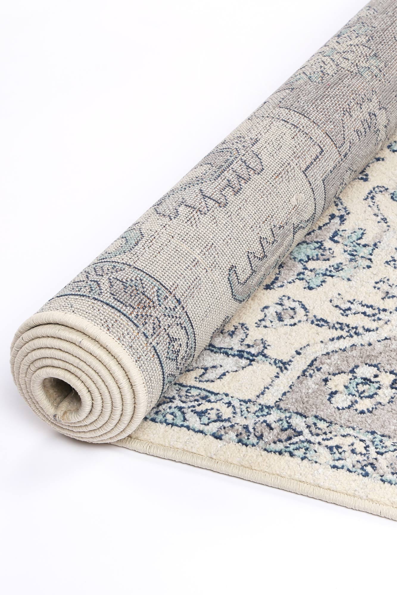 Silia Avola Grey & Blue Transitional Rug