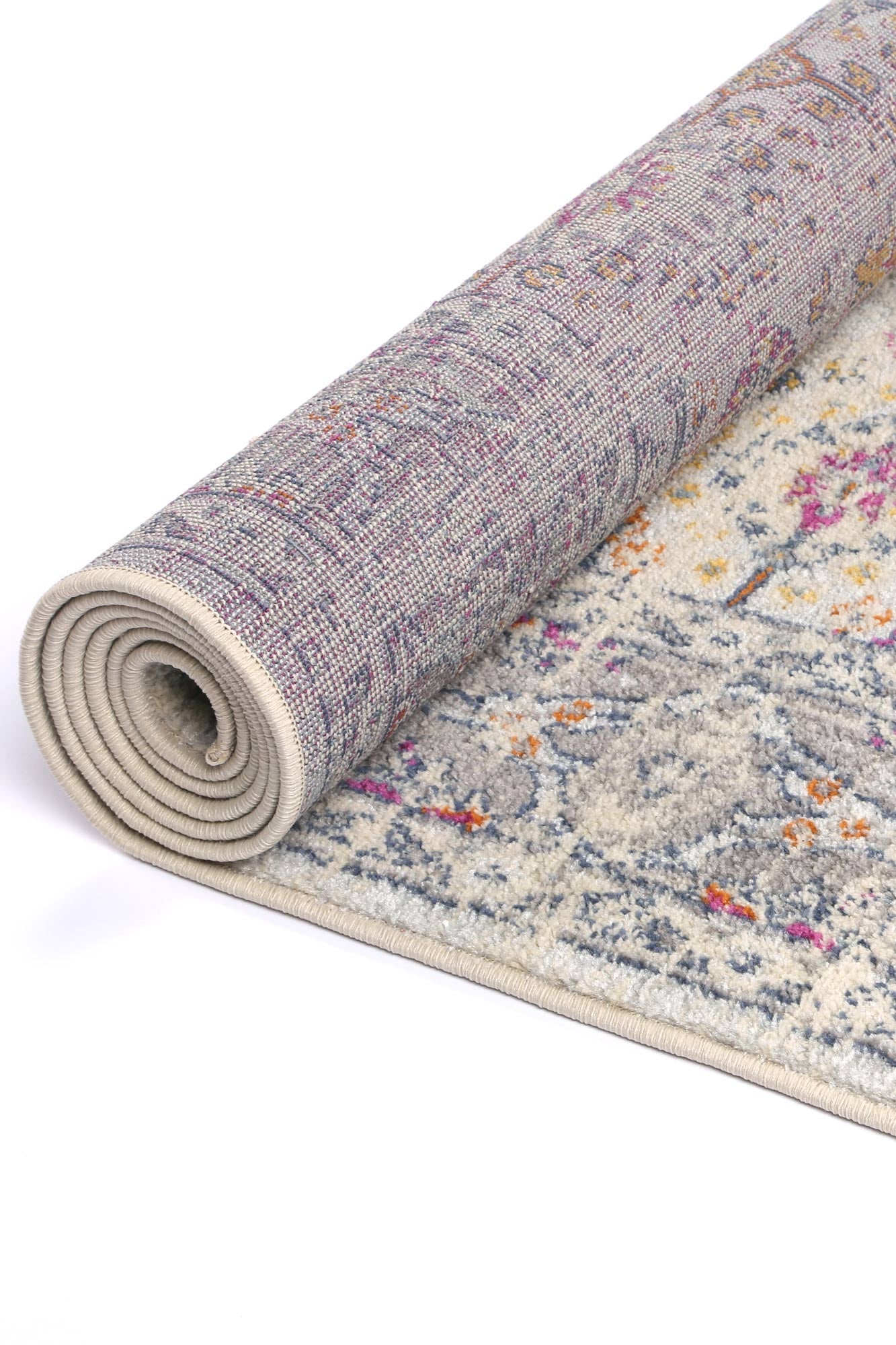 Silia Ferla Grey & Multi Transitional Rug