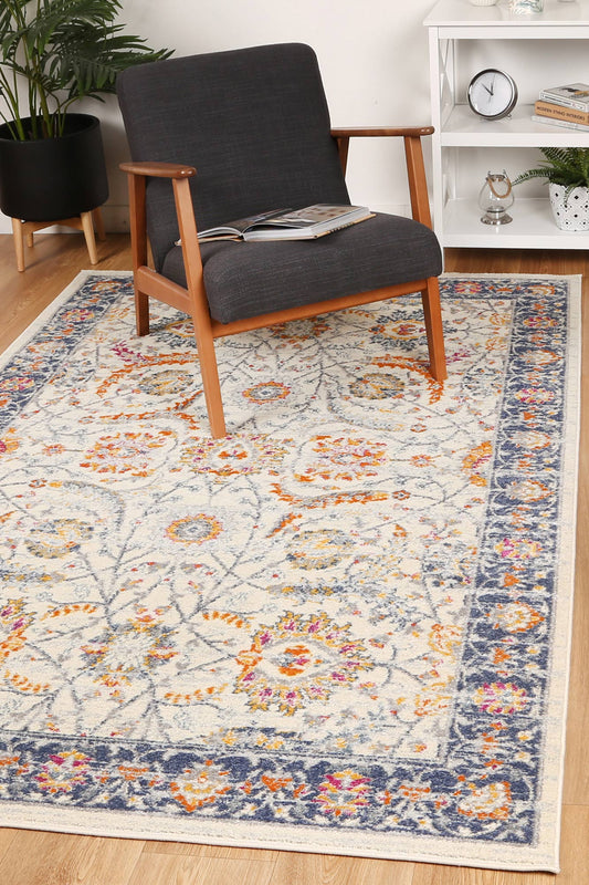 Silia Mortilli Blue & Yellow Transitional Rug - /products/sicily-sici18-cream-navy