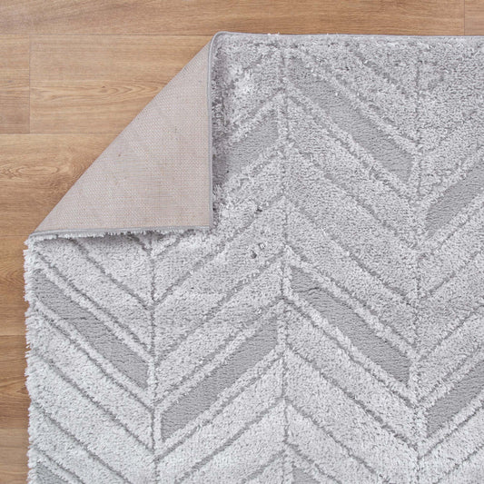 Tender Chevron Silver Shag Rug - /products/tender-chevron-silver-shag-rug