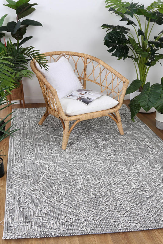 Vanuatu Bule Ash Tribal Flatweave Rug - /products/vanuatu-bule-ash-tribal-flatweave-rug