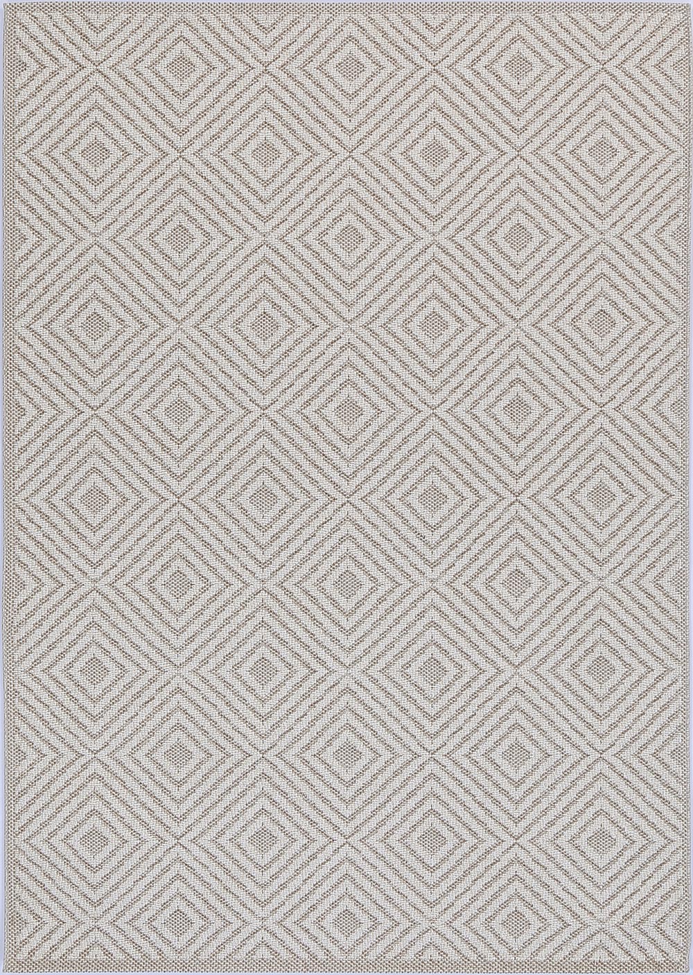 Vanuatu Wickham Beige Geometric Flatweave Rug