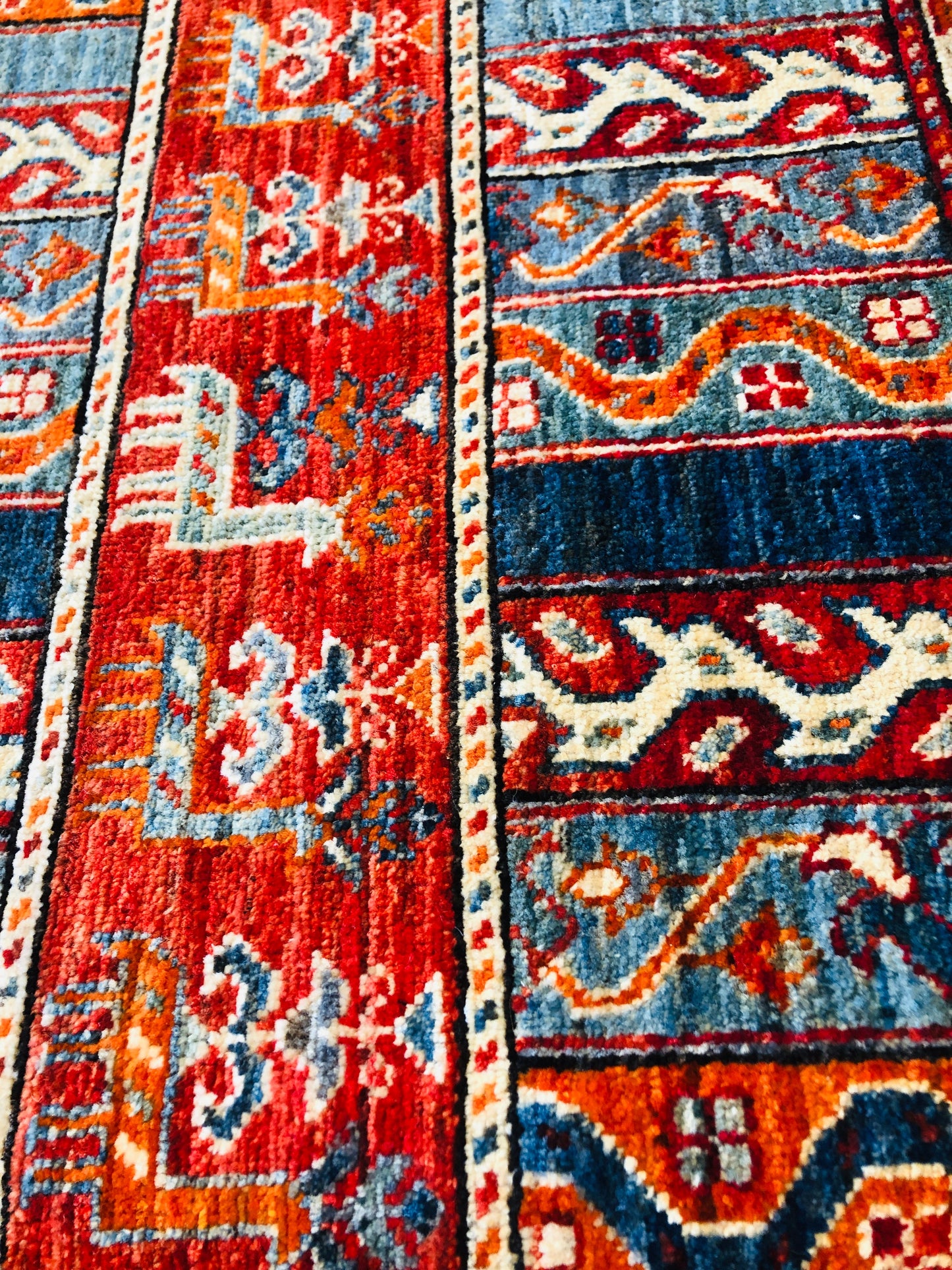 Zoo Design Superfine Kazak with Unique Tribal Pattern Rug (120x80cm)