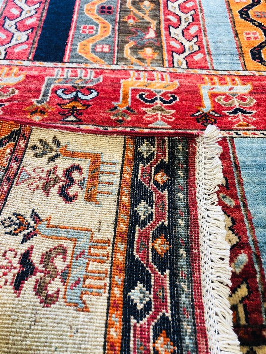 Guaranteed Original Hand knotted Super Kazak - /products/super-kazak-zoo-125-x-85-cm