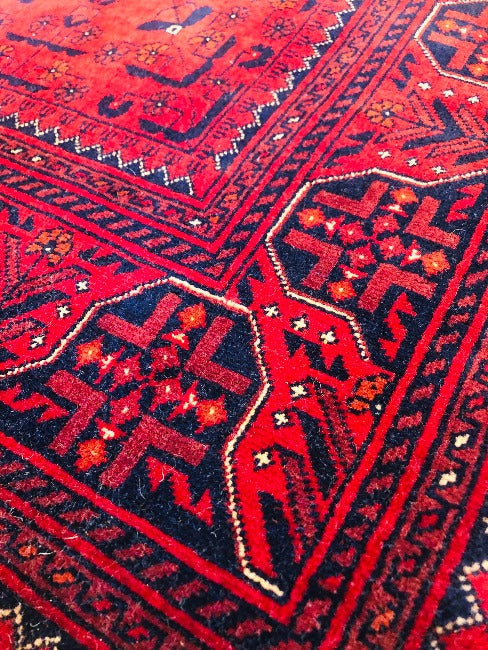 Hand Knotted Beljik Wool Handmade Persian Rug from North Afghanistan (150 x 200 cm)
