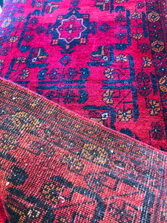 Khal Hand Knotted Tribal Rug with Natural Dyes (120 X 83 cm) - /products/khal-hand-knotted-tribal-rug-100-x-53-cm