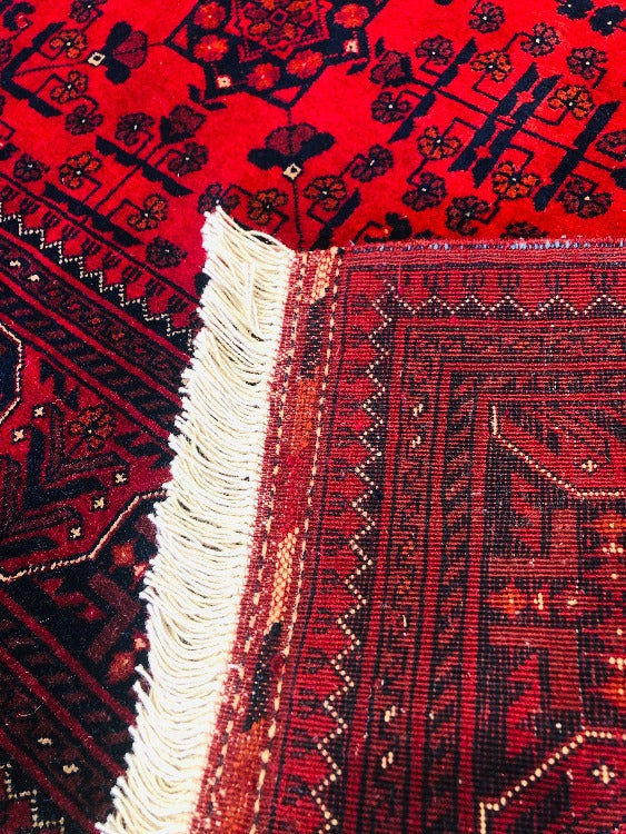 Hand Knotted Beljik Wool Handmade Persian Rug from North Afghanistan (150 x 200 cm)