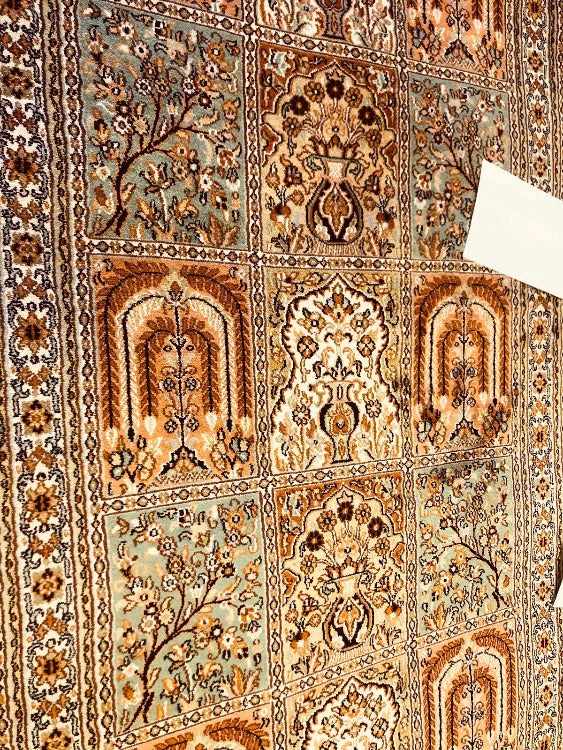 Guaranteed Original Hand Knotted Silk Wool Rug (90 x 150 cm)