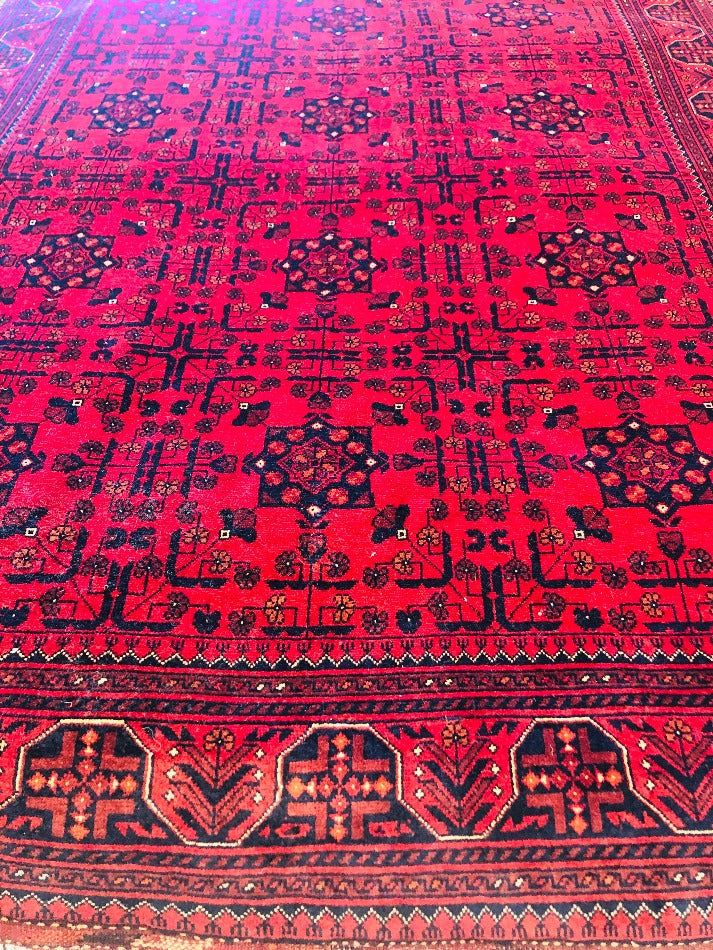 Hand Knotted Beljik Wool Handmade Persian Rug from North Afghanistan (150 x 200 cm)
