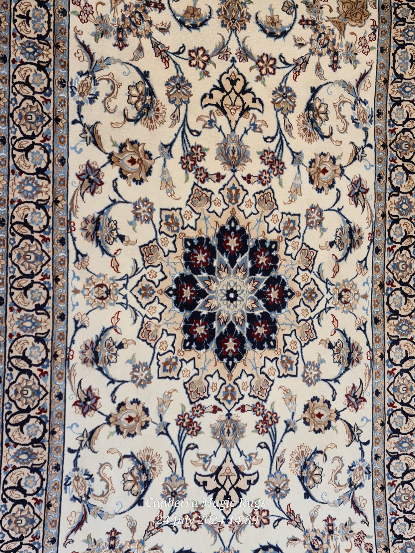 Persian Nain Handcrafted Rug 130x210 CM – Durable for High-Traffic Areas