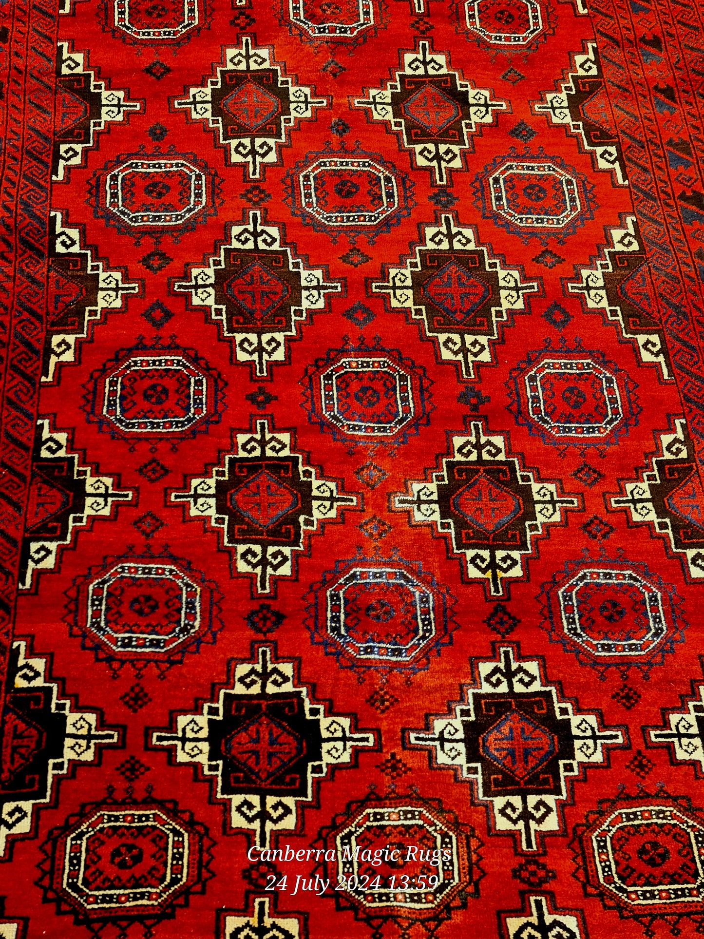 Soft wool Bukhara Rug is the best quality of Handmade