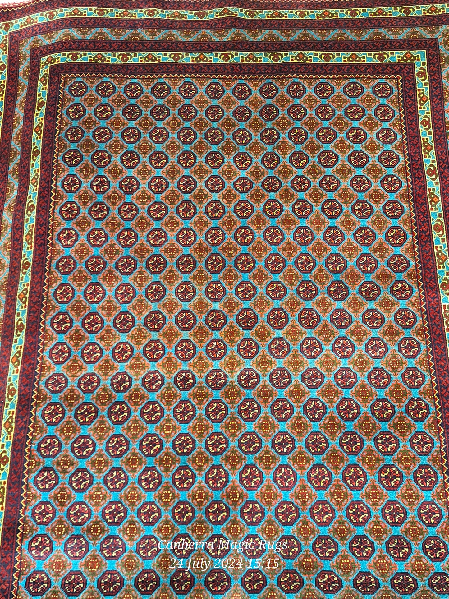 Guaranteed Original Hand Knotted Bukhara Rug (150 X 200 CM)