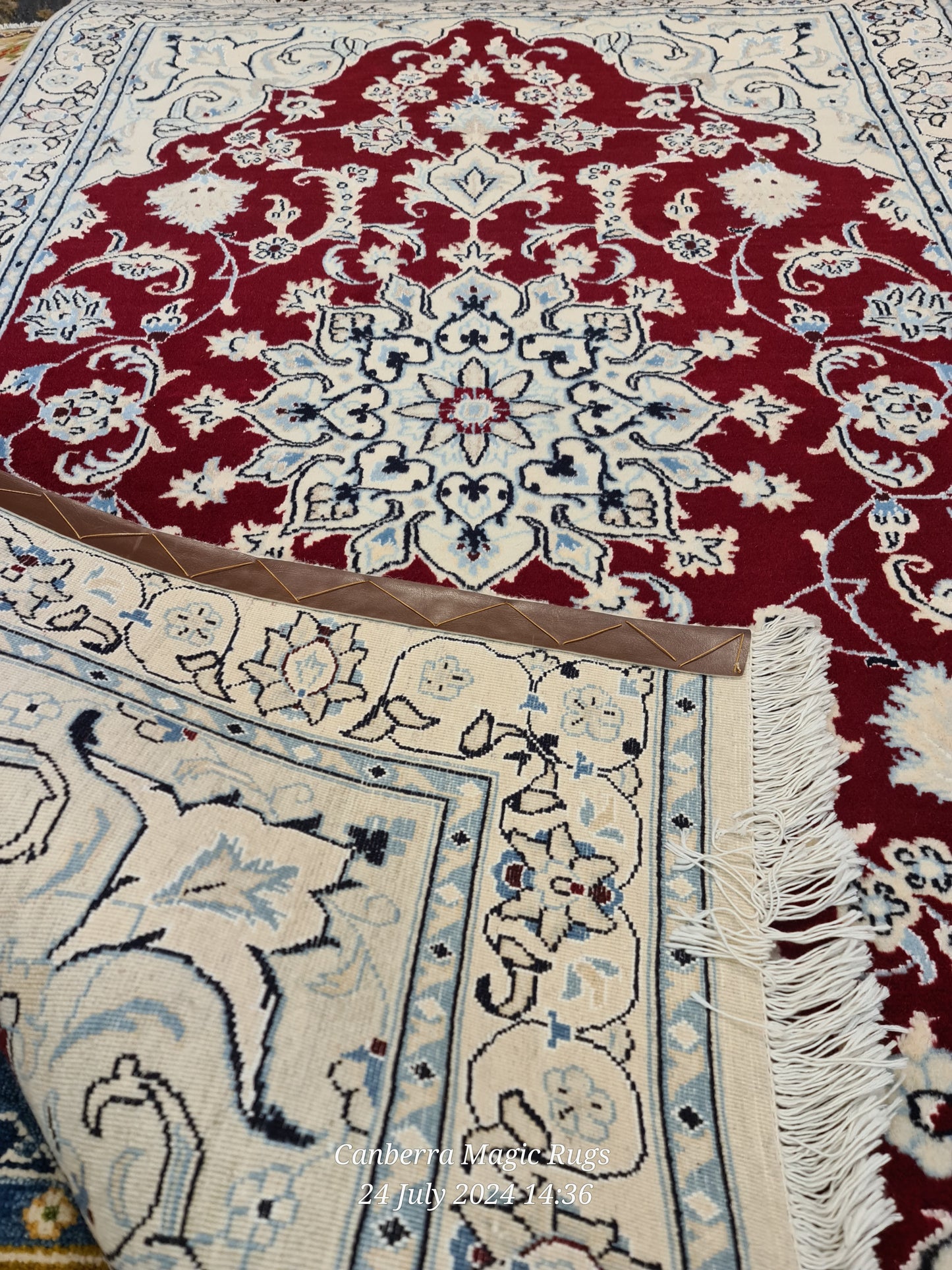 Persian Nain is Durable for High Trafficking Area (130 X 210 CM)