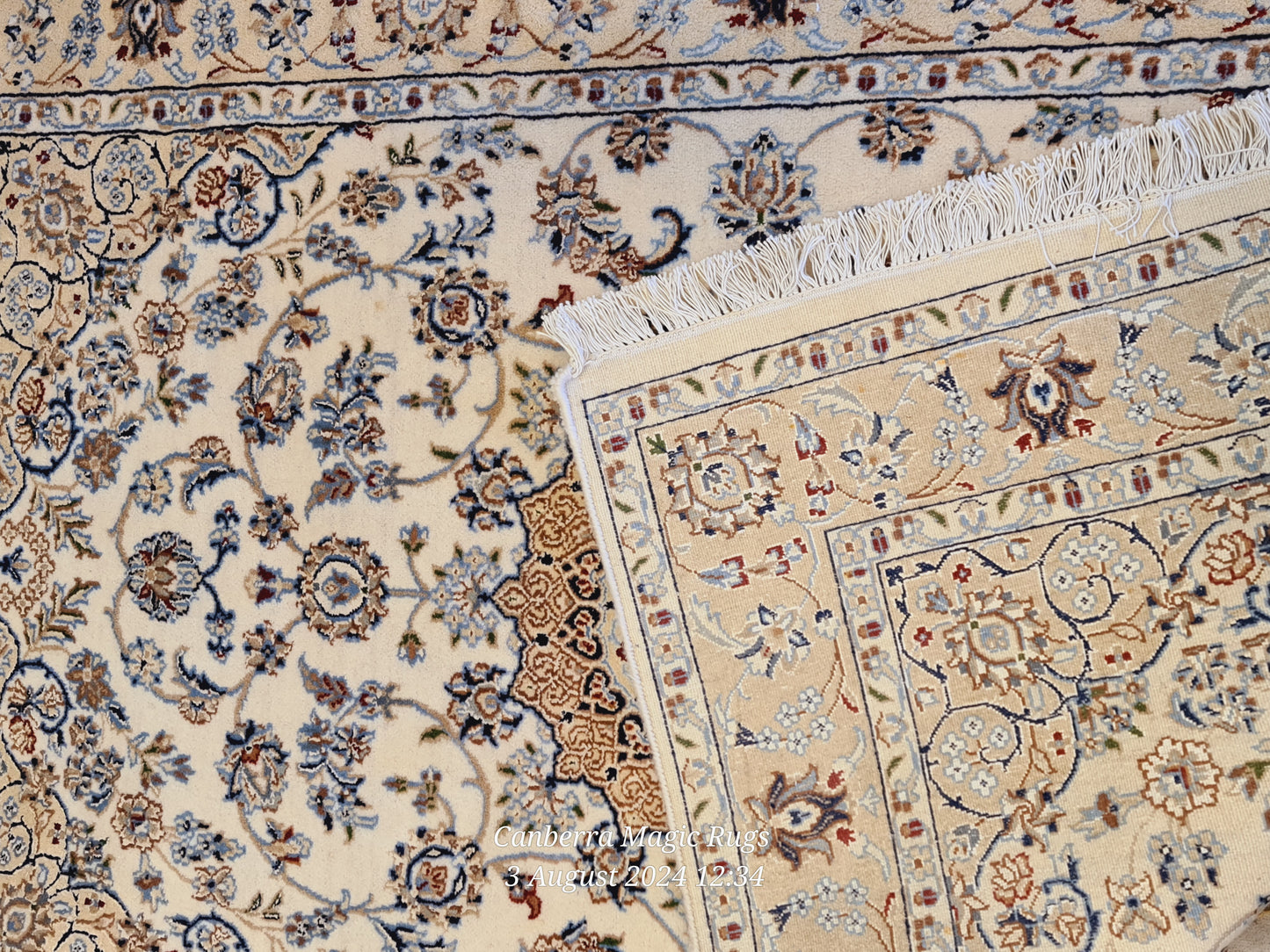 Persian Nain Wool Silk Rug – Premium Nain Persian Rug Collection