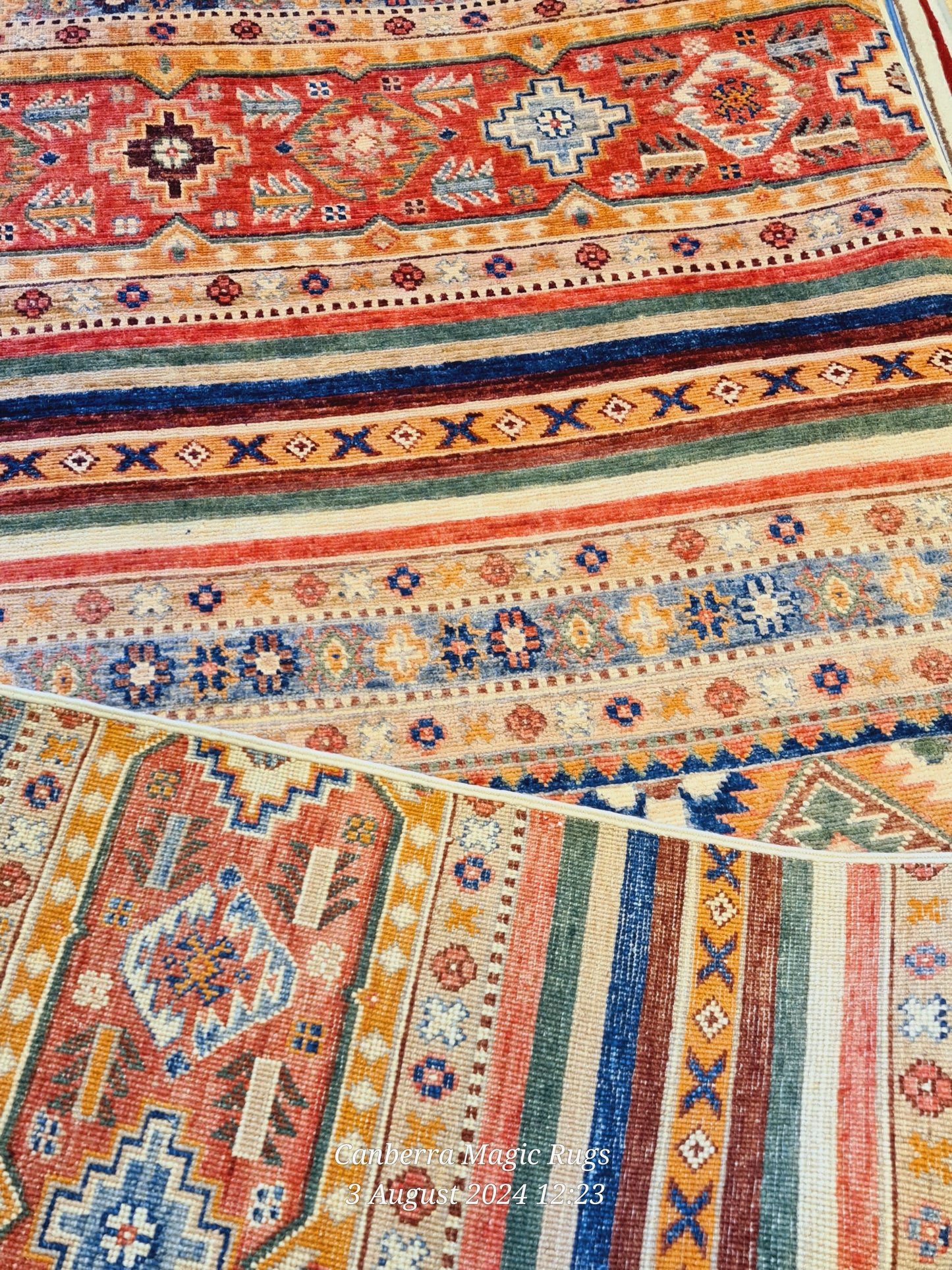 Superfine Attractive Pink Kazak Rug (120 x 180 cm)