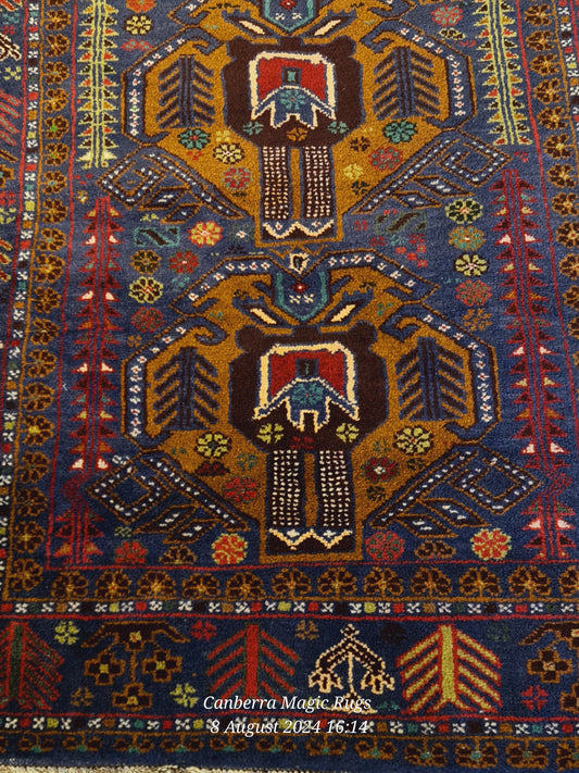 Antique Adraskan Hand-Spun Sheep Wool Rug (110 x 210) cm - /products/antique-adraskan-tribal-rugs-wool-rugs-106-x-195-cm