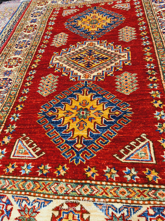 Premium Valvet Super Kazak Persian Rugs 95x145 CM - /products/persian-rugs-online-australia-super-kazak-95-x-145-cm